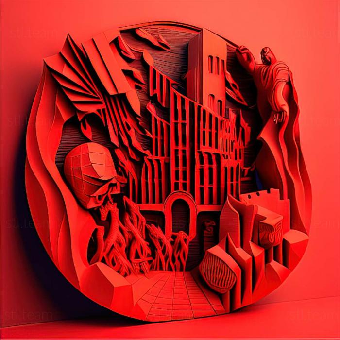3D модель Игра Раскрась город в красный цвет (STL)